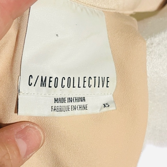 C/MEO Collective Nude Blush Elegant fit & flareHalter Mini Dress XS - Picture 5 of 5